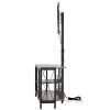 45" TV Stand with Mount for up to 75 in TVs, Entertainment Center with Power Outlet & LED Lights