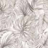 Boho Sand Monstera Leaf Abstract Plants Modern Peel and Stick Wallpaper Wall Decor Self Adhesive Wall Paper Stick on Easy Peel Off Contact for Renter