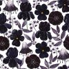 Black and White Gothic Flowers Mushroom Plants Peel and Stick Wallpaper Stick on Contact Paper Vintage Wall Paper Easy Peel Off for nightstand Drawer