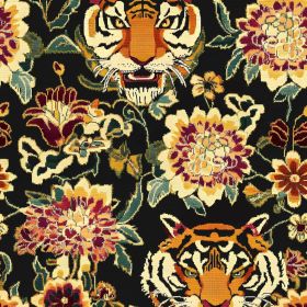 Tiger Wallpaper Peel and Stick Retro Floral Wallpapers Vinyl Wallpaper Black Animal Contact Paper for Cabinet Waterproof Self Adhesive Wall Paper for