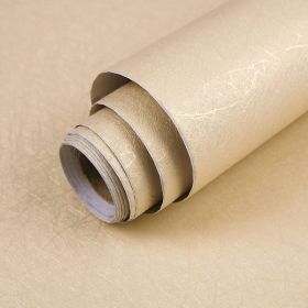 Gold Beige Wallpaper Peel and Stick 15.7" x 118" Removable Embossed Self Adhesive Silk Texture Wallpaper Cabinet Furniture Countertop Shelf Liner Wall