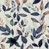 Navy Leaf Peel and Stick Wallpaper Floral Wallpaper 17.4" x 118" Dark Blue Leaf Contact Paper Navy Vinyl Wrap Easily Peel Off Self-Adhesive Wall Paper
