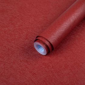 Dark Red Peel and Stick Self Adhesive Wallpaper - Removable Waterproof Bathroom Countertop Contact Paper 15.7" X 118" - Kitchen Vinyl Wrap for Cabinet