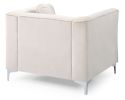 Contemporary Ivory Sloped Armchair