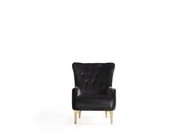 Lust Modern Style Chair in Black