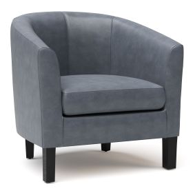Austin 30 inch Wide Tub Chair in Stone Grey Vegan Leather
