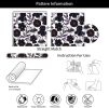 Black and White Gothic Flowers Mushroom Plants Peel and Stick Wallpaper Stick on Contact Paper Vintage Wall Paper Easy Peel Off for nightstand Drawer