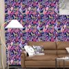 Leopard Wallpaper Peel and Stick Jungle Animal Wallpaper Pink Leaf Tropical Contact Paper for Cabinet Waterproof Self Adhesive Pink Wall Paper for Kit