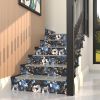 Navy Floral Wallpaper Blue Floral Peel and Stick Wallpaper 17.4" x 118" Vintage Flower Contact Paper Dark Watercolor Self Adhesive Covering for Bedroo