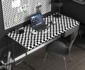 Modern Peel and Stick Wallpaper Black and White Mosaic Checkered Contact Paper 17.7"x78.8" Self Adhesive Lattice Wallpaper Removable Decorative Wallpa