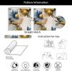 Abstract Marble Flower Gold/Blue Vintage Large Floral Peel and Stick Wallpaper Stick on Contact Paper Vintage Wall Paper Easy Peel Off for nightstand