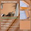 Cream Orange Wallpaper Peel and Stick Wallpaper 15.7in X 118in Silk Embossed Self Adhesive Removable Contact Paper for Bedroom Living Room Solid Color