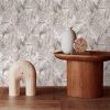 Boho Sand Monstera Leaf Abstract Plants Modern Peel and Stick Wallpaper Wall Decor Self Adhesive Wall Paper Stick on Easy Peel Off Contact for Renter