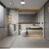 Cement Grey Contact Paper Concrete Peel and Stick Wallpaper Industrial Style Self Adhesive Paper Waterproof Removable Decorative Paper Vinyl Film Furn