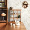 Peel and Stick Wallpaper Floral Vintage Stick on Wall Paper Beige French Textured Contact Paper for Cabinet Removable Self Adhesive Wallpaper Vinyl Ro