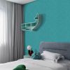 Teal Peel and Stick Self Adhesive Wallpaper - Removable Waterproof Bathroom Countertop Contact Paper 15.7" X 118" - Kitchen Vinyl Wrap for Cabinet Cou