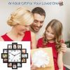2 In 1 Wall Clock Photo Frame with Quartz Movement