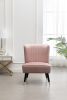 Elon Contemporary Velvet Upholstered Accent Chair, Pink