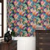 Colorful Blur/Green Magnolia Floral Pink/Red Flower Abstract Art Peel and Stick Wallpaper Stick on Contact Paper Vintage Wall Paper Easy Peel Off for