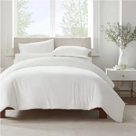 Serta Simply Clean Pleated Duvet Cover Queen (Option: Style1)
