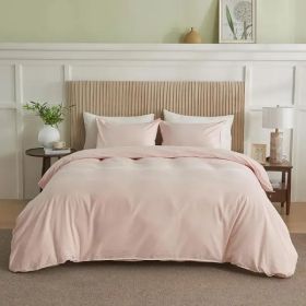 Serta Simply Clean Pleated Duvet Cover Queen (Option: Pink)