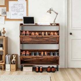 Farmhouse Style Shoe Storage Cabine With Space-Saving And Adjustable Shelves For Living Room (Option: defaulttitle)