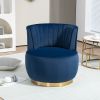 360 Degree Swivel Cuddle Barrel Accent Sofa Chairs, Round Armchairs with Wide Upholstered, Fluffy Velvet Fabric Chair for Living Room, Bedroom, Office