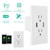 USB Wall Outlet Dual 2.4A USB Wall Charger High Speed Duplex Wall Socket US StandardWall Outlet