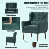 Modern Accent Chair Upholstered Foam Filled Living Room Chairs Comfy Reading Chair Mid Century Modern Chair with Chenille Fabric Lounge Arm Chairs Arm